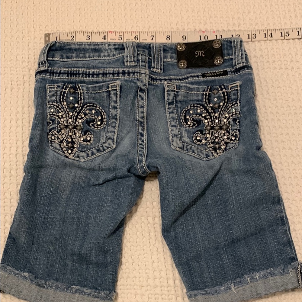 Miss Me Girl’s Bermuda Blue Denim Shorts